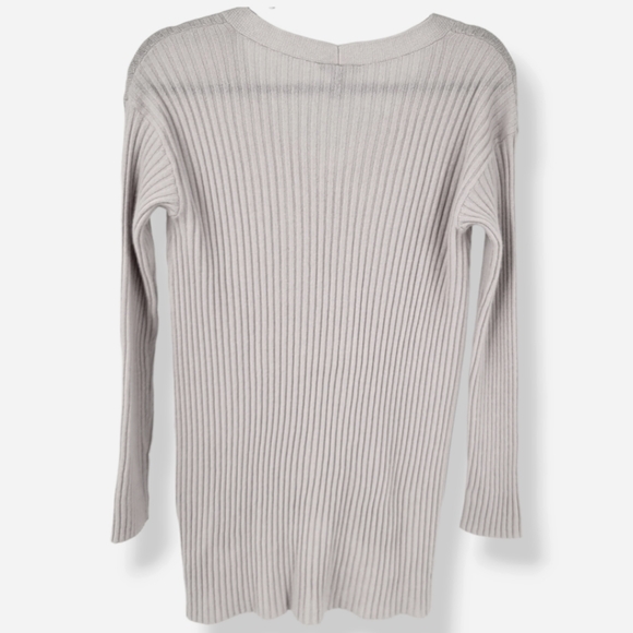 EILEEN FISHER Italian Cashmere Tunic Sweater Chalk - Picture 12 of 15